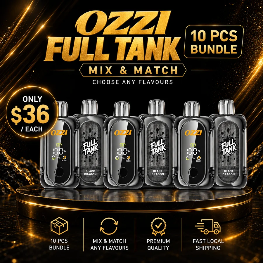 OZZI Full Tank 18000 disposable vape ten piece bundle