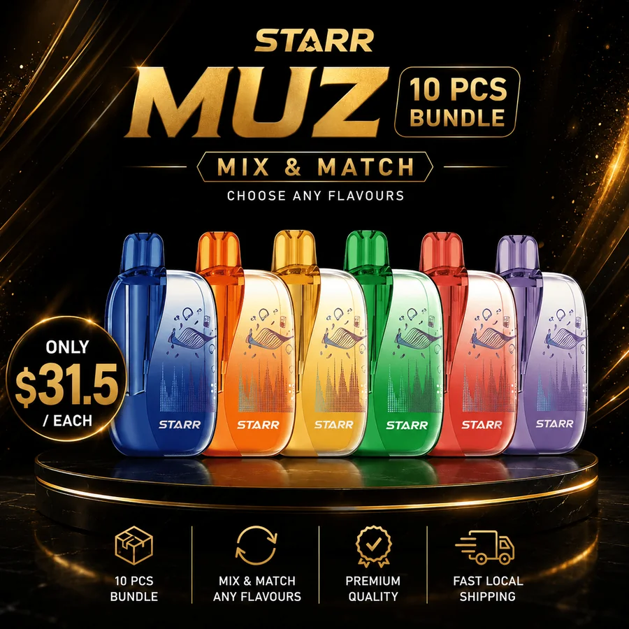 STARR MUZ 85000 puff disposable vape ten piece bundle